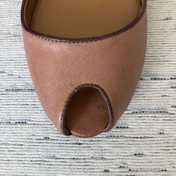 MARIANA by GOLC Nude Peep Toe Heels Size 9 - Picture 8 of 10